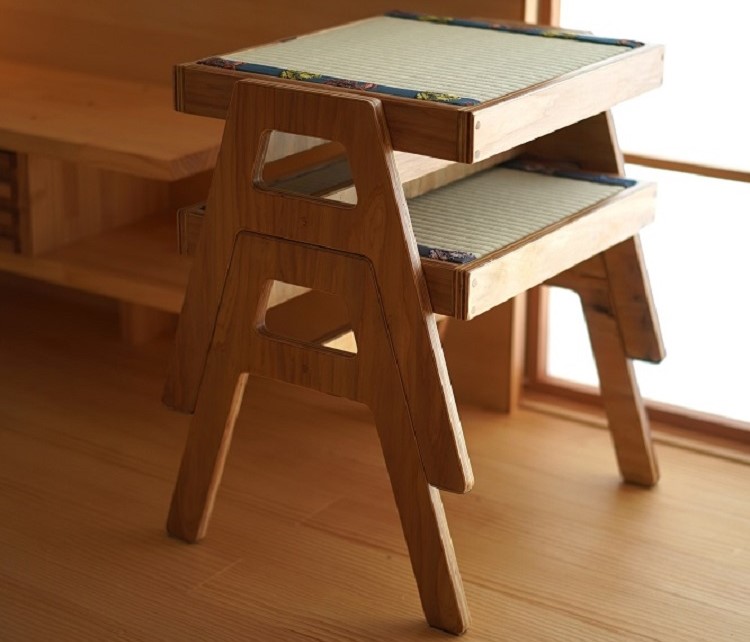 ミナペルホネン tambouriハンドメイドスツール×2