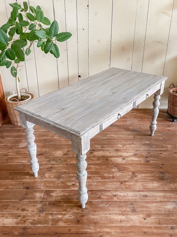 フランスアンティーク調シャビーシックダイニングテーブルW1400@大阪東京