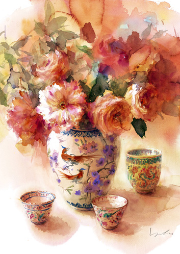 永山裕子さん 水彩画 永山裕子の透明水彩 Watercolor Masterpieces