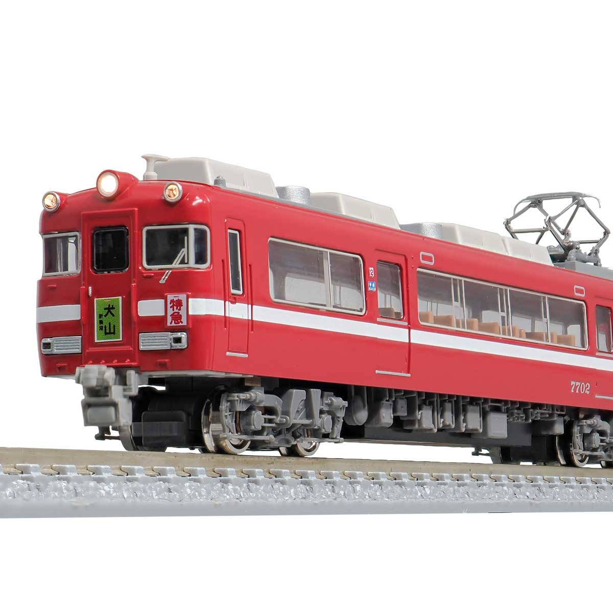 31819＞名鉄7700系 白帯車1990（妻面窓付き）基本2両編成セット（動力
