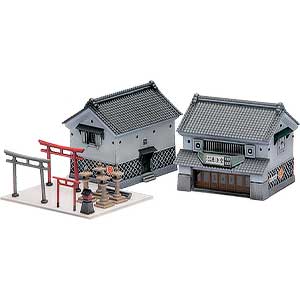 2621＞着色済み 商家 入母屋（1棟入り）｜着色済みストラクチャー｜N