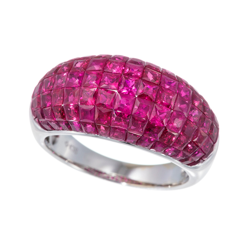 ✨ジュエリーRAmuu❣️ミステリーセッティングルビーブローチ