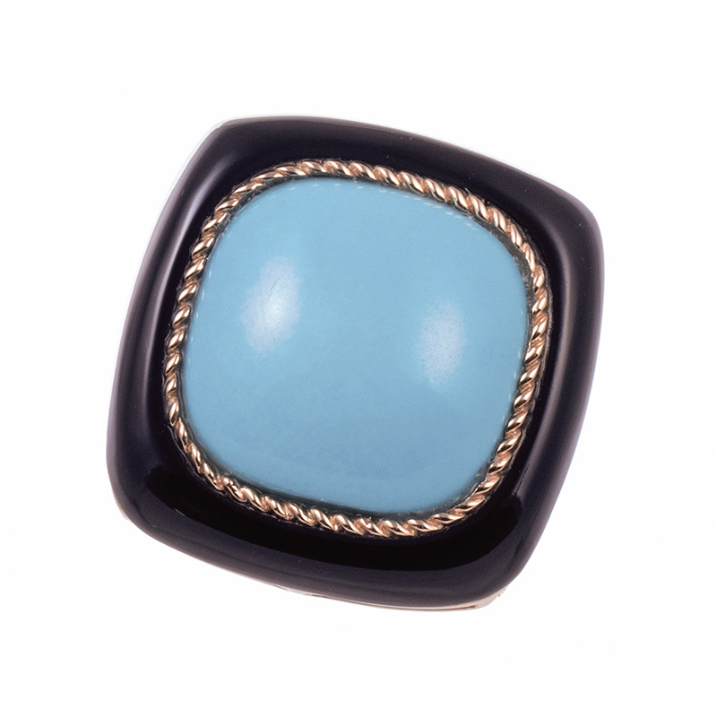 GSTV】スリーピングビューティー ターコイズ ペンダントトップ K18YG