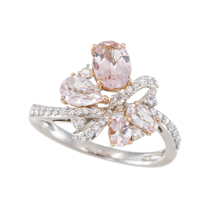 somonオパールとモルガナイトのリング11.5号