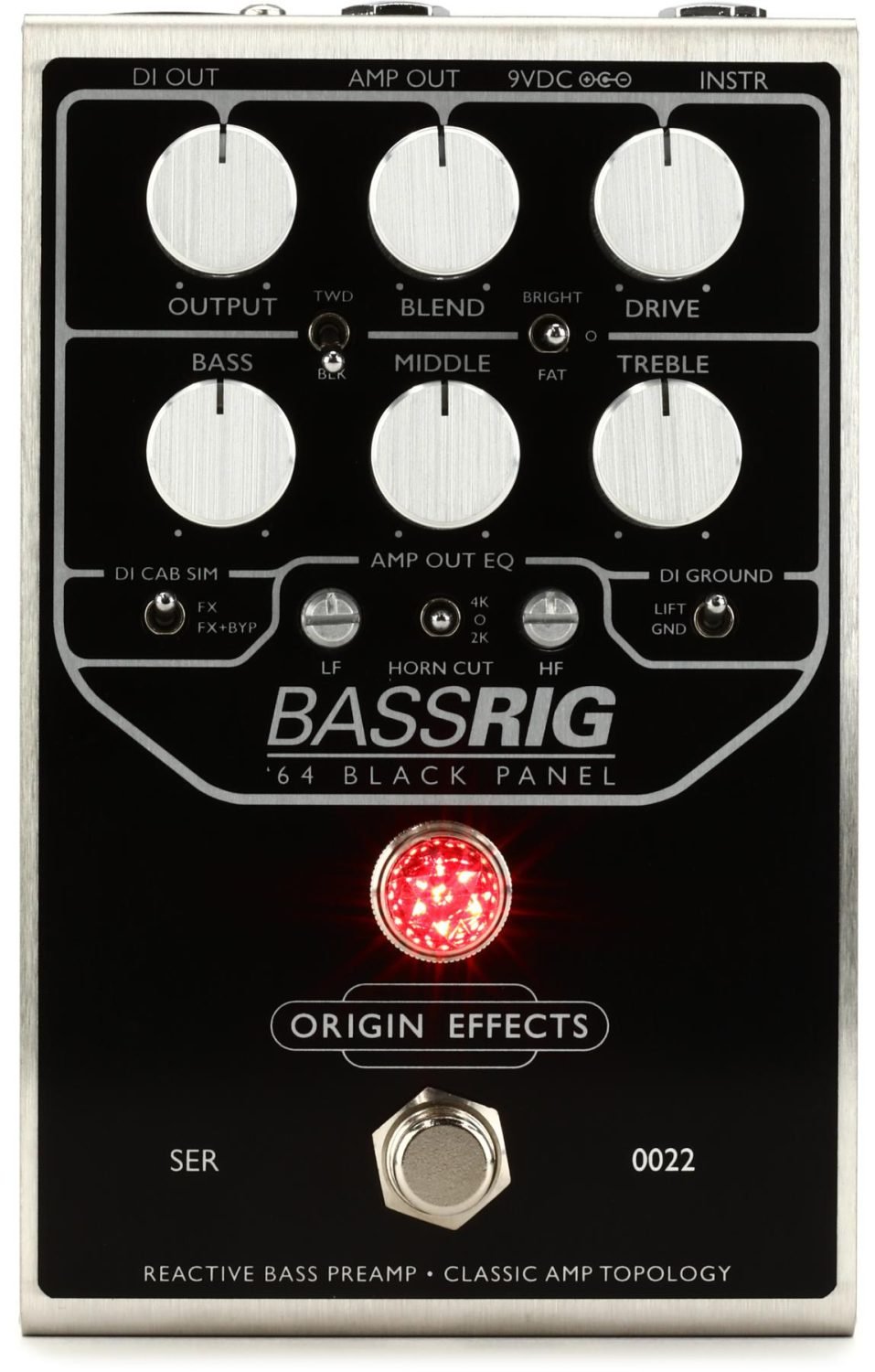 Origin Effects BassRig '64 Black Panel Pedal Settings Suggestions