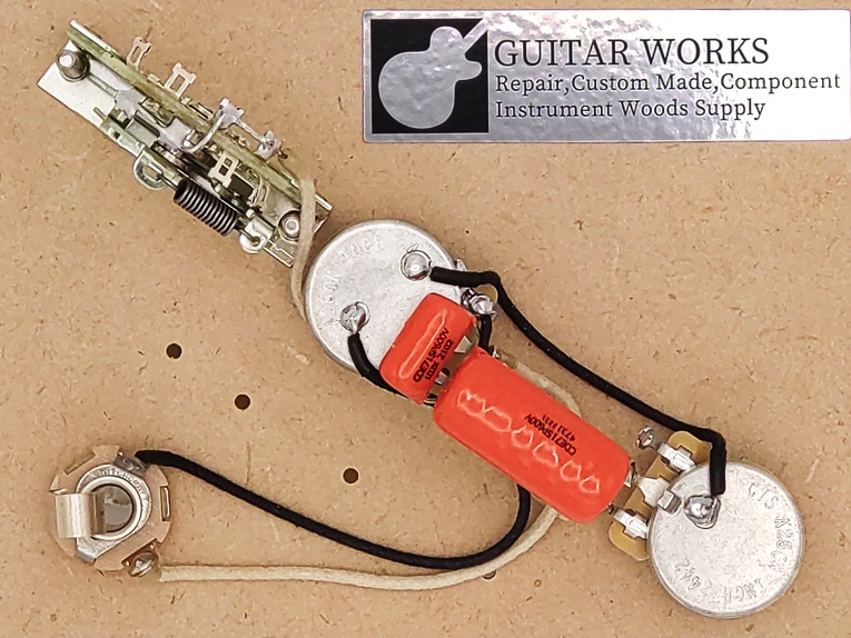 テレキャスター 配線済コントロールアッセンブリー インチ規格 通販