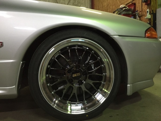 1/43 スカイライン改 R32 GT-R BBS-LM アルミ製 深リム 1/43 日産