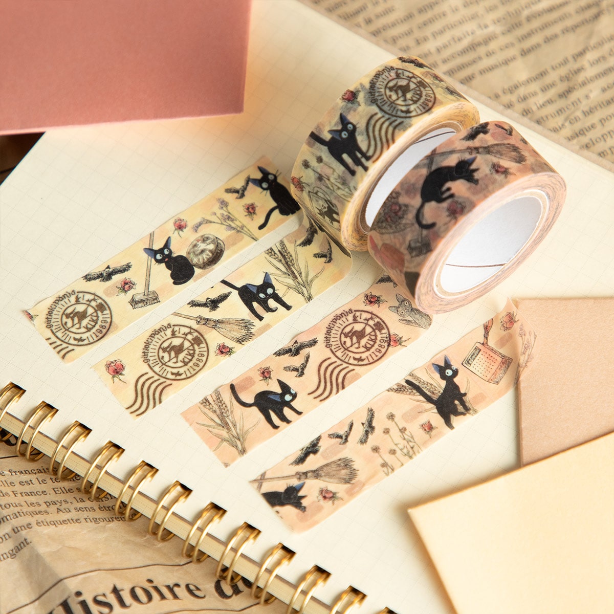 魔女の宅急便 マスキングテープ アンティーク柄 | どんぐり共和国そら
