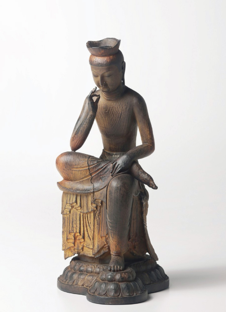 昭和すかしなし小型シート中宮寺菩薩像(銭単位) 中宮寺 - 奈良寺社