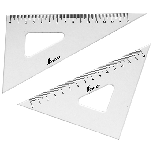 三角定規 アクリル 18CM 77066 シンワ 定規 18cm | ホームセンター通販
