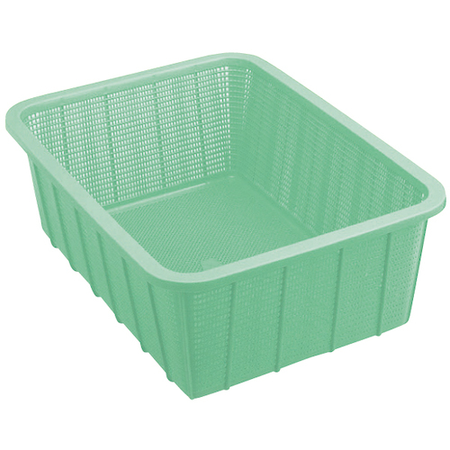 角かご深型 K546B_3088B 積水 干しザル・干しカゴ 小 ブルー