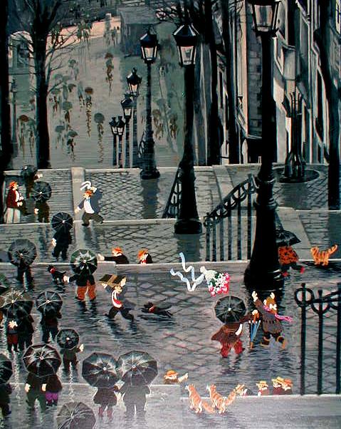 ヒロヤマガタ（山形博導） モンマルトルの雨傘（レイニーデイIV）