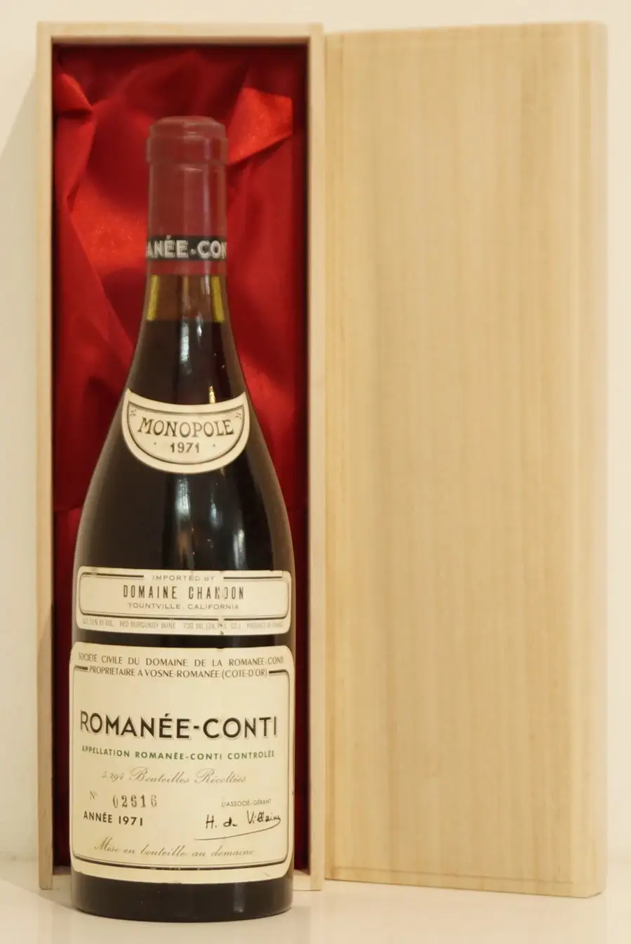 1971年 DRC ロマネ・コンティ 赤ワイン｜生まれ年ギフト