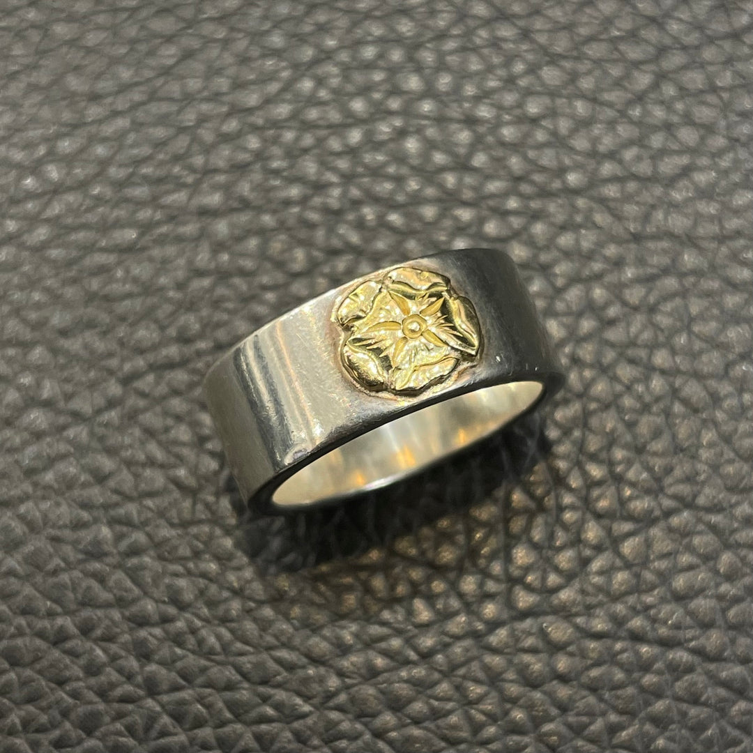 ダブルローズ フローラル リング指輪 15号 ゴローズtype 購入 ダブル