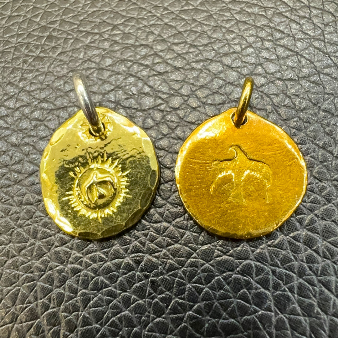 ゴローズ 全金メタル 大 オールド叩きネックレストップ メンズ 大