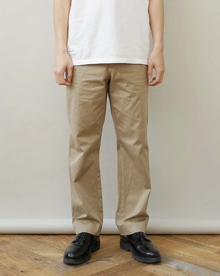 美品】YAECA ツータックパンツ KUSAKI KHAKI サイズS 美品】YAECA