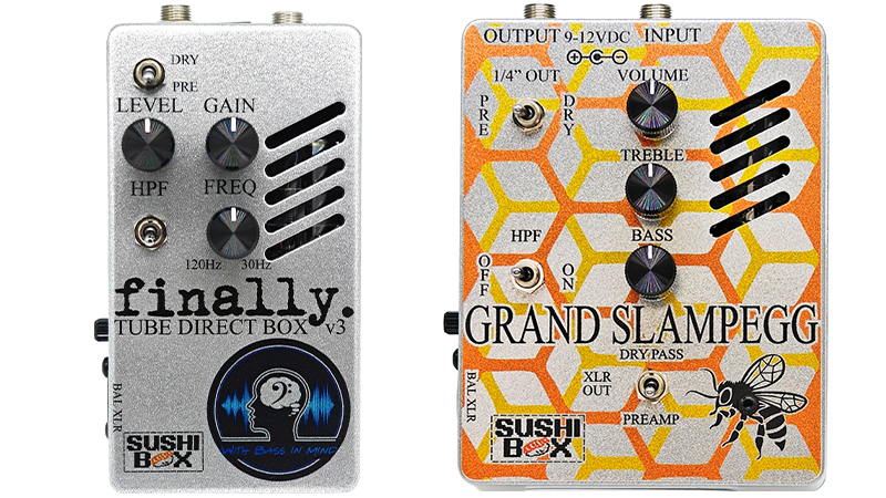 SUSHI BOX FX／Finally V3、Grand Slampegg】チューブ搭載のベース用DI