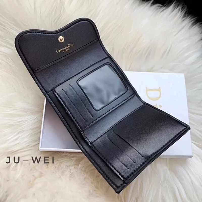 ブランドディオールDior 短い財布 三つ折り財布 コンパクトウォレット