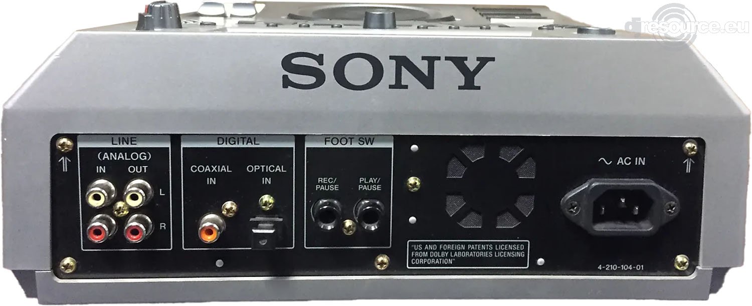 Sony › MDS-DRE1 › Player Tabletop - Gearbase | DJResource