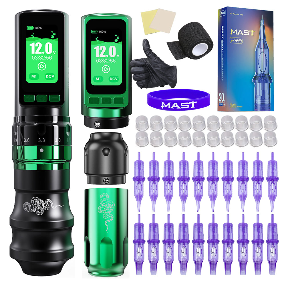 Dragonhawk Fold Pro Year of Snake Edition Wireless Tattoo Machine Pen