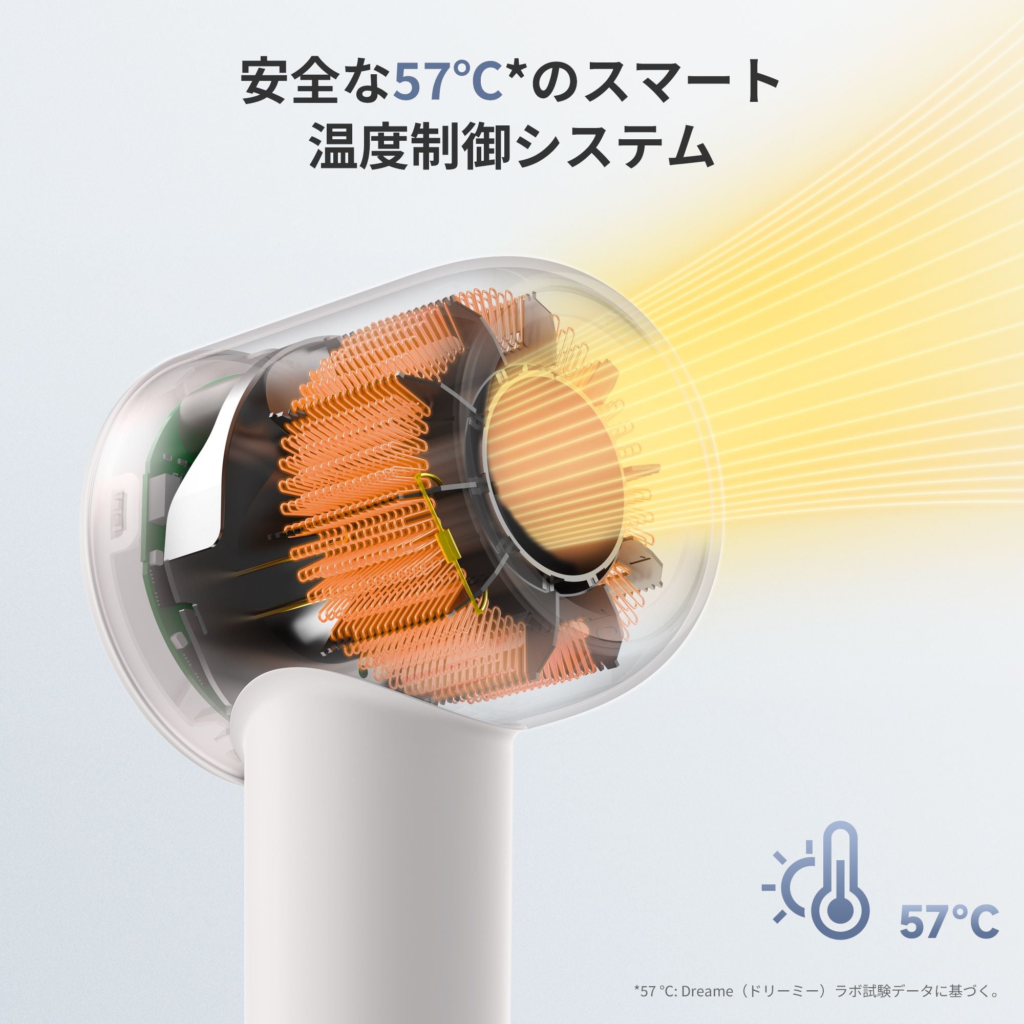 Dreame (ドリーミー) Gleam 速乾 ヘア ドライヤー 大風量 軽量 2億