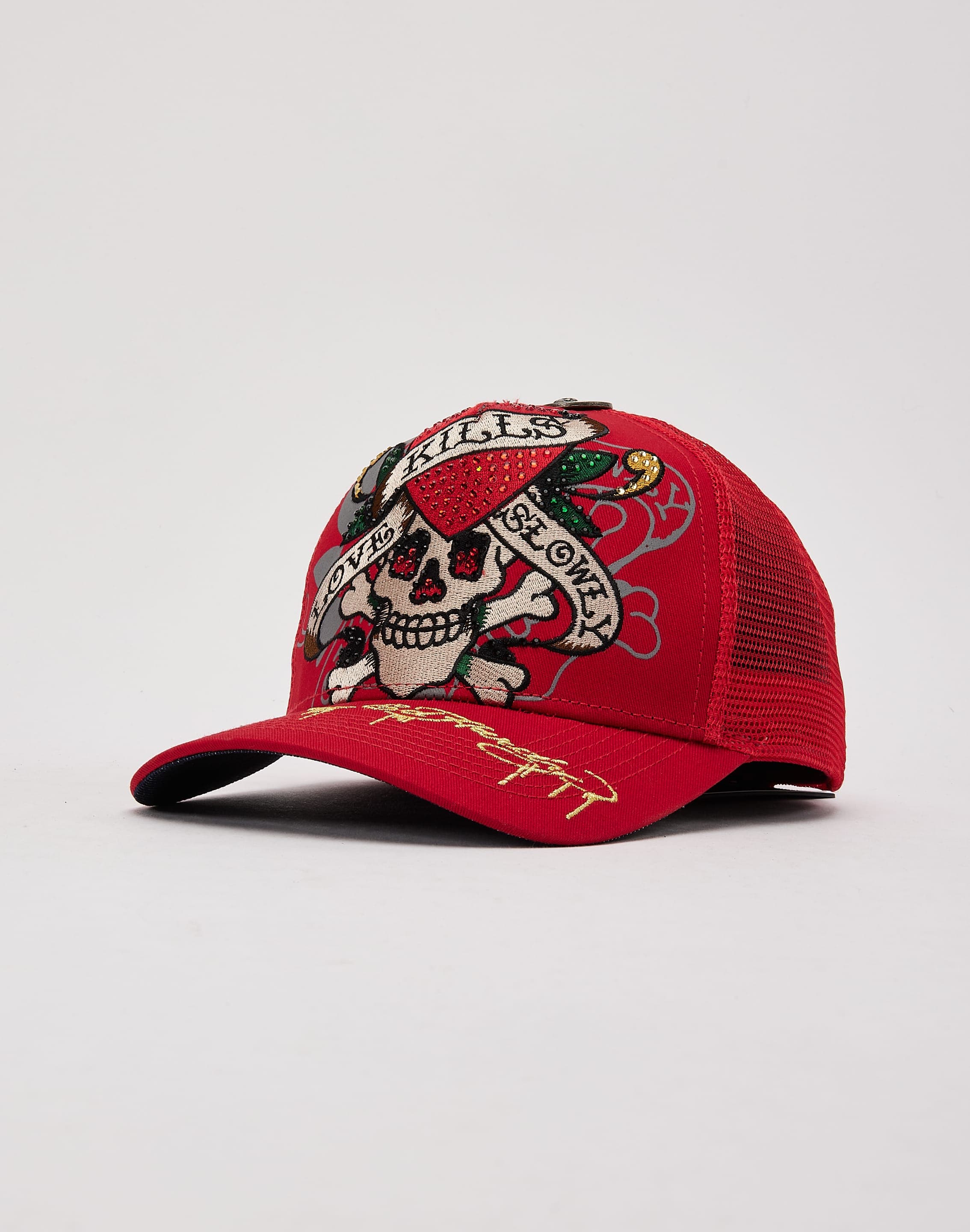 Ed Hardy Skull Trucker Hat – DTLR