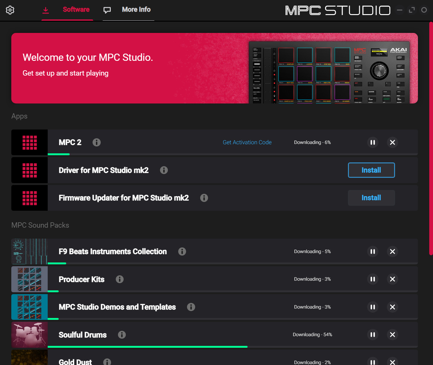 AKAIがMPC Studio 2をリリース。抜群の操作性を持つMPCシステムに100種