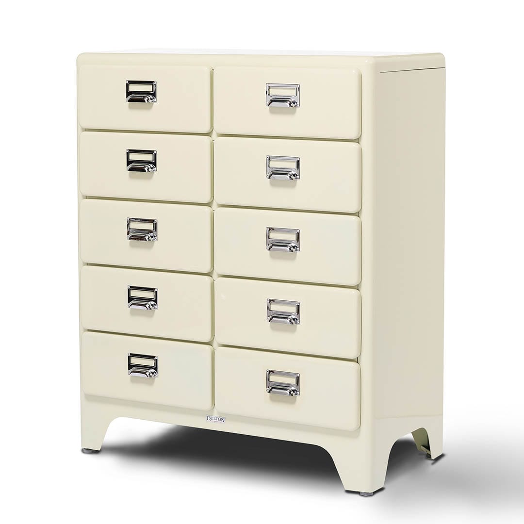 DULTON ONLINE SHOP | 2 COLUMNS BY 5 DRAWERS IVORY(2 COLUMNS(2×5