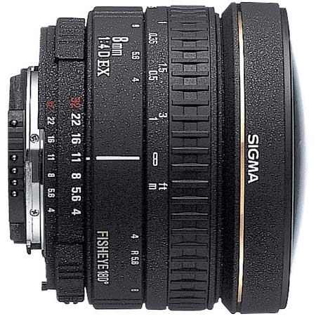 Sigma 8mm F4 Fisheye EX Circular A-mount lens info