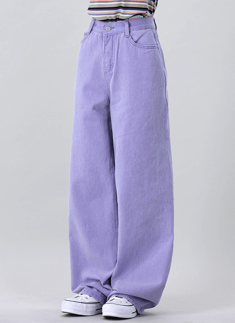 パープルオーバーワイドパンツ | レディースファッション通販 - DHOLIC