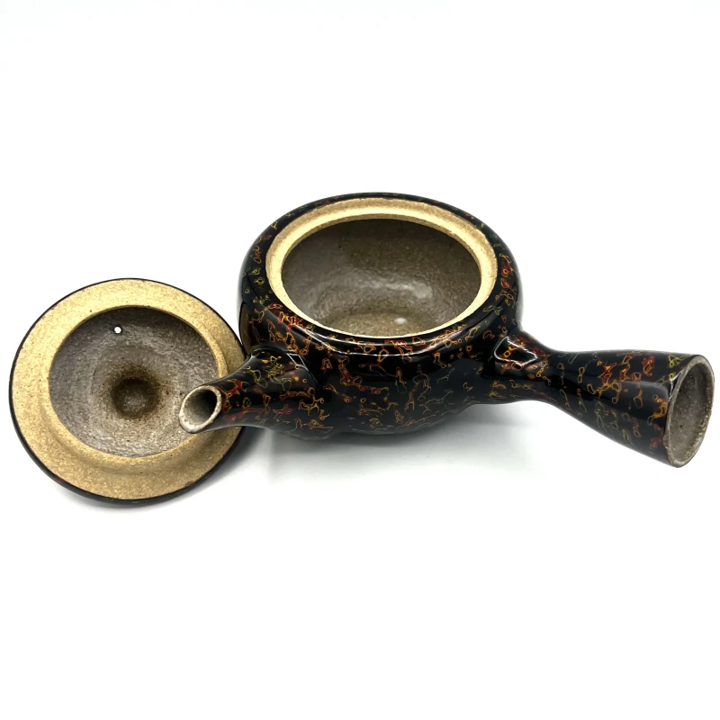 希少津軽塗り陶器製急須