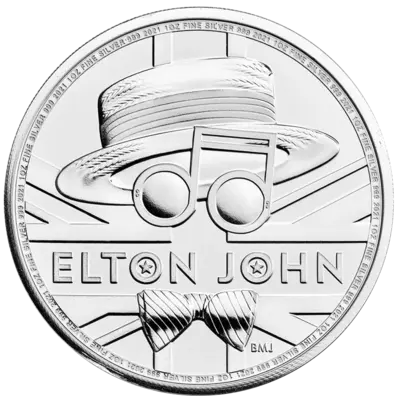 Buy 1 oz Silver Coin - Music Legends - Elton John - 2021