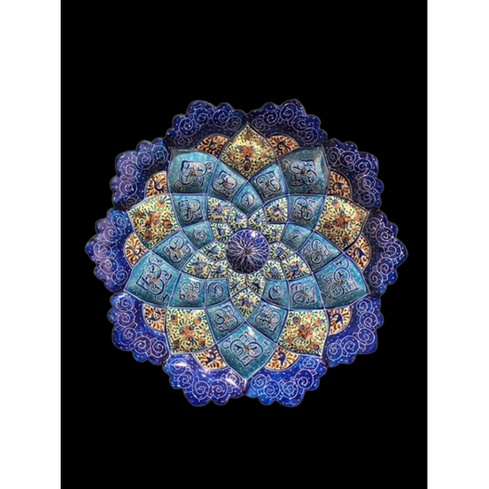 ペルシャ】ミナカリ お皿 サファイアブルー