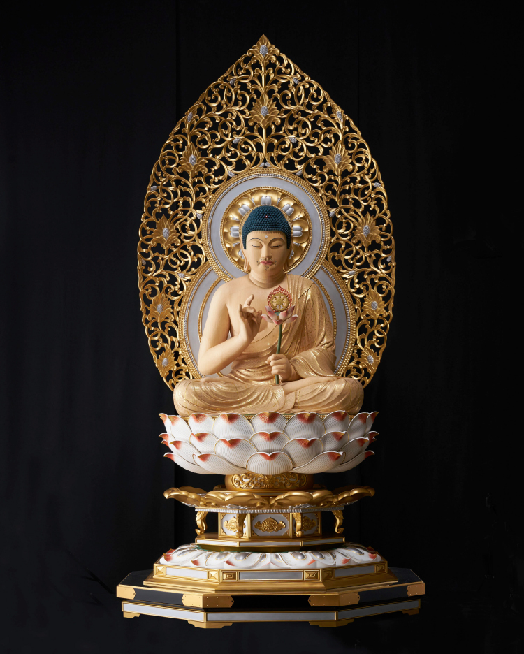 仏教美術 釈迦牟尼仏像・釈迦如来像 銅製 手工細作 精密細工 置物