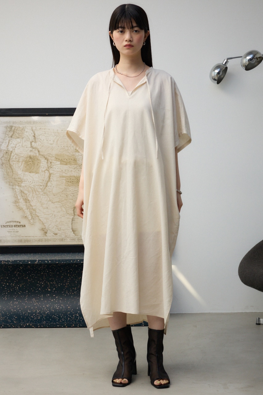 AZUL BY MOUSSY | レーヨン・リネン混オーバーワンピース (ワンピース