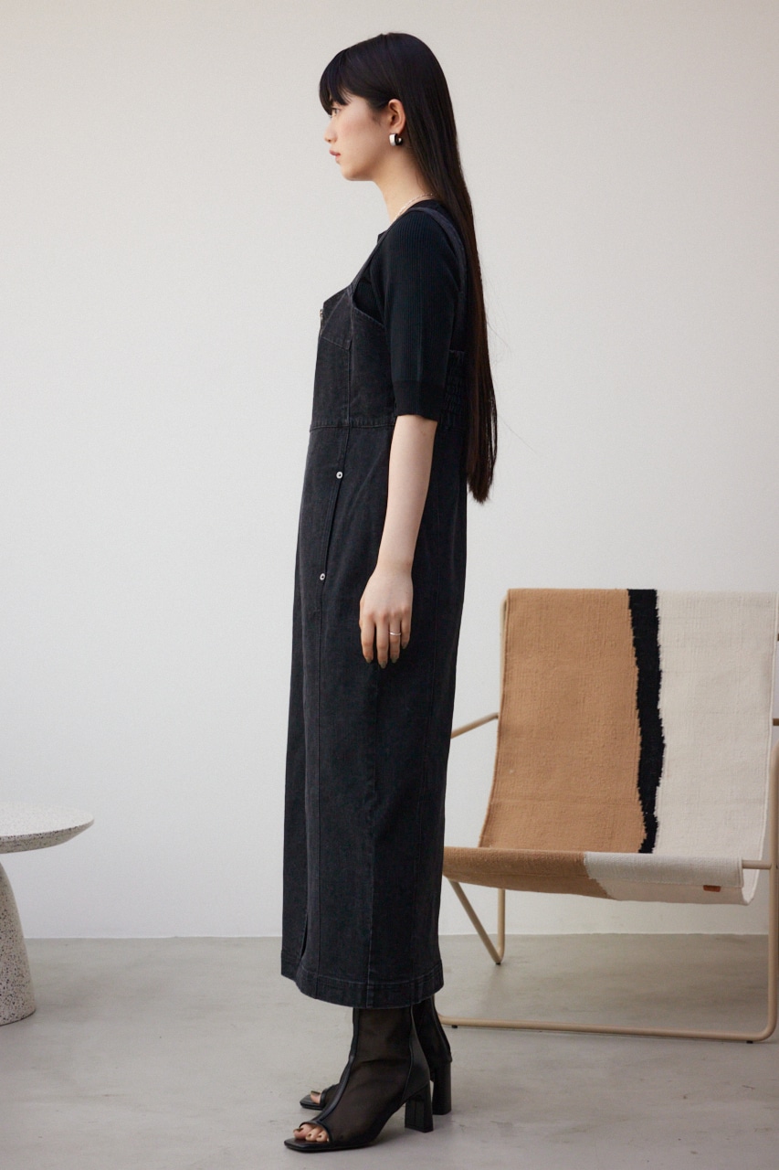 AZUL BY MOUSSY | デニムジャンパースカート (ワンピース(ロング