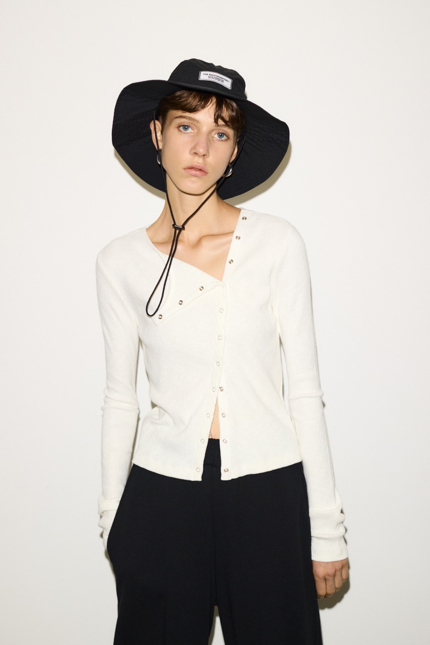 THROW by SLY | 【THROW】SLANT BUTTON L／S トップス (Tシャツ