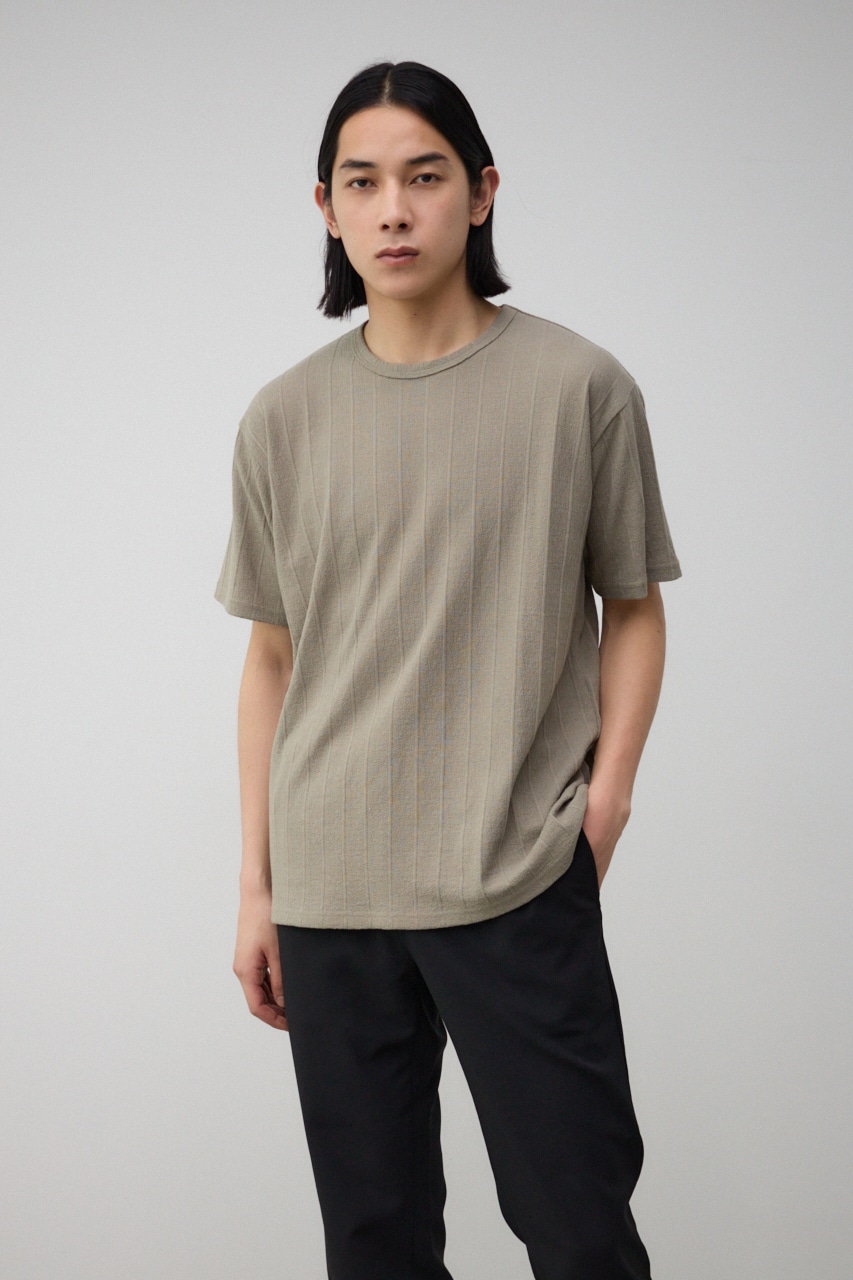 AZUL BY MOUSSY | シャドウストライプクルーネックTシャツ (Tシャツ