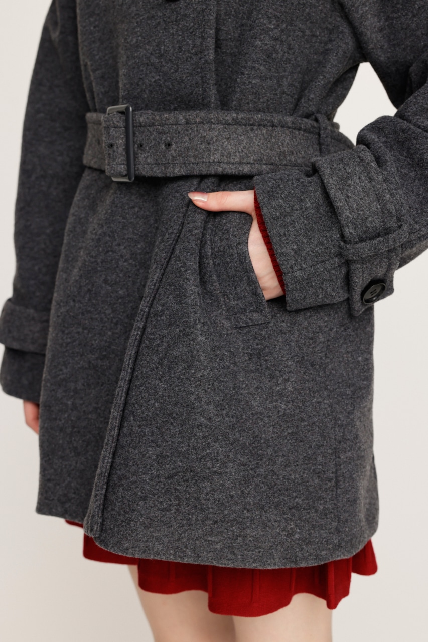 SLY | STAND NECK BELTED S／コート (コート ) |SHEL'TTER WEBSTORE