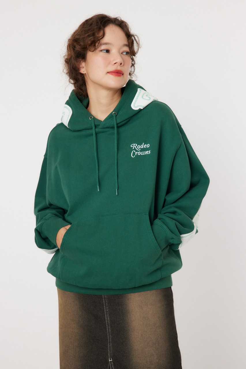RODEO CROWNS WIDE BOWL | リバースパッチLOGOパーカー (スウェット