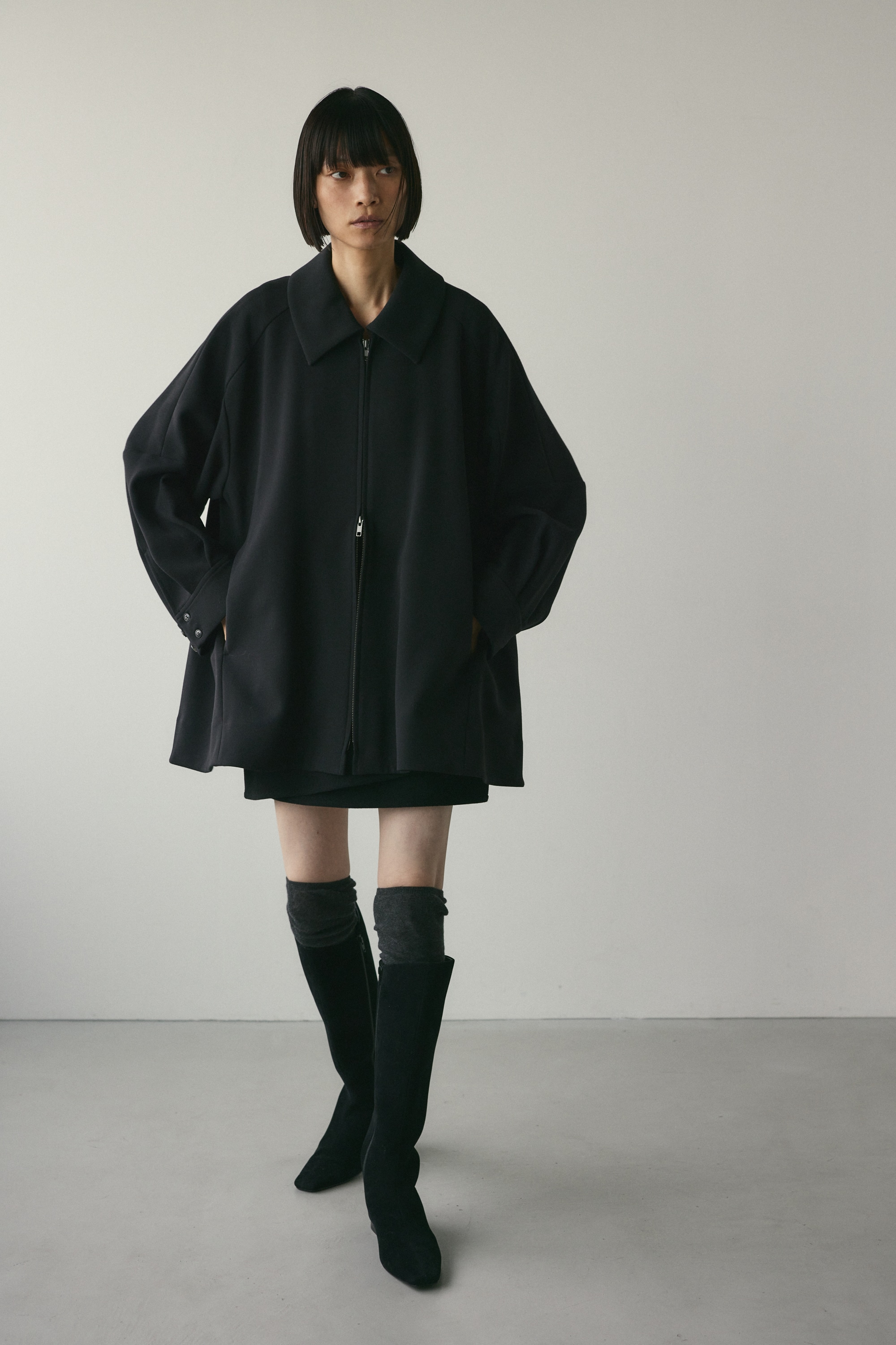 雰囲気抜群】FALLS CREEK アクティブジャケット M 墨黒 ダック地