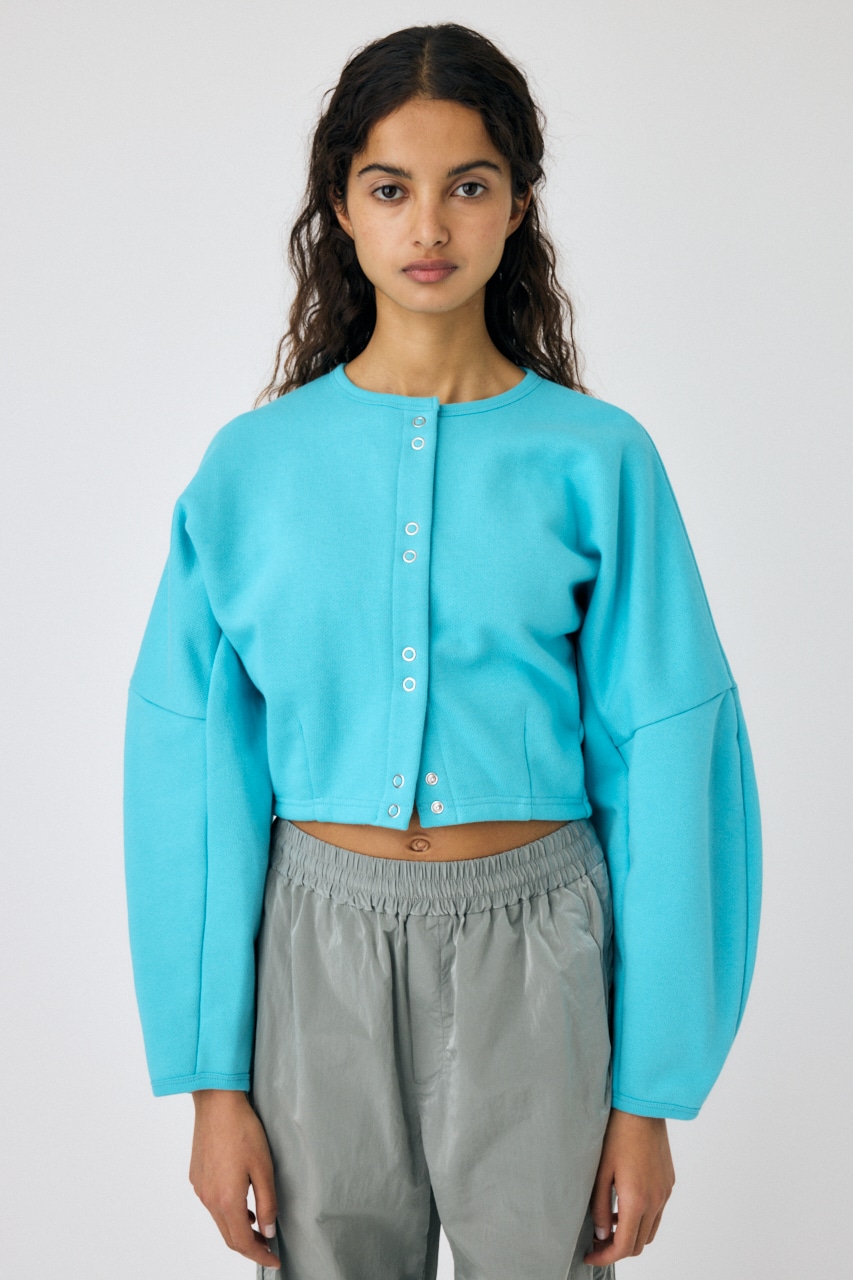 MOUSSY | CURVE SLEEVE TERRY カーディガン (カーディガン ) |SHEL