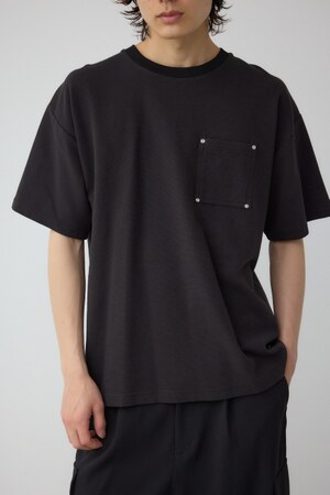 AZUL BY MOUSSY | スタッズポケットリップルTシャツ (Tシャツ