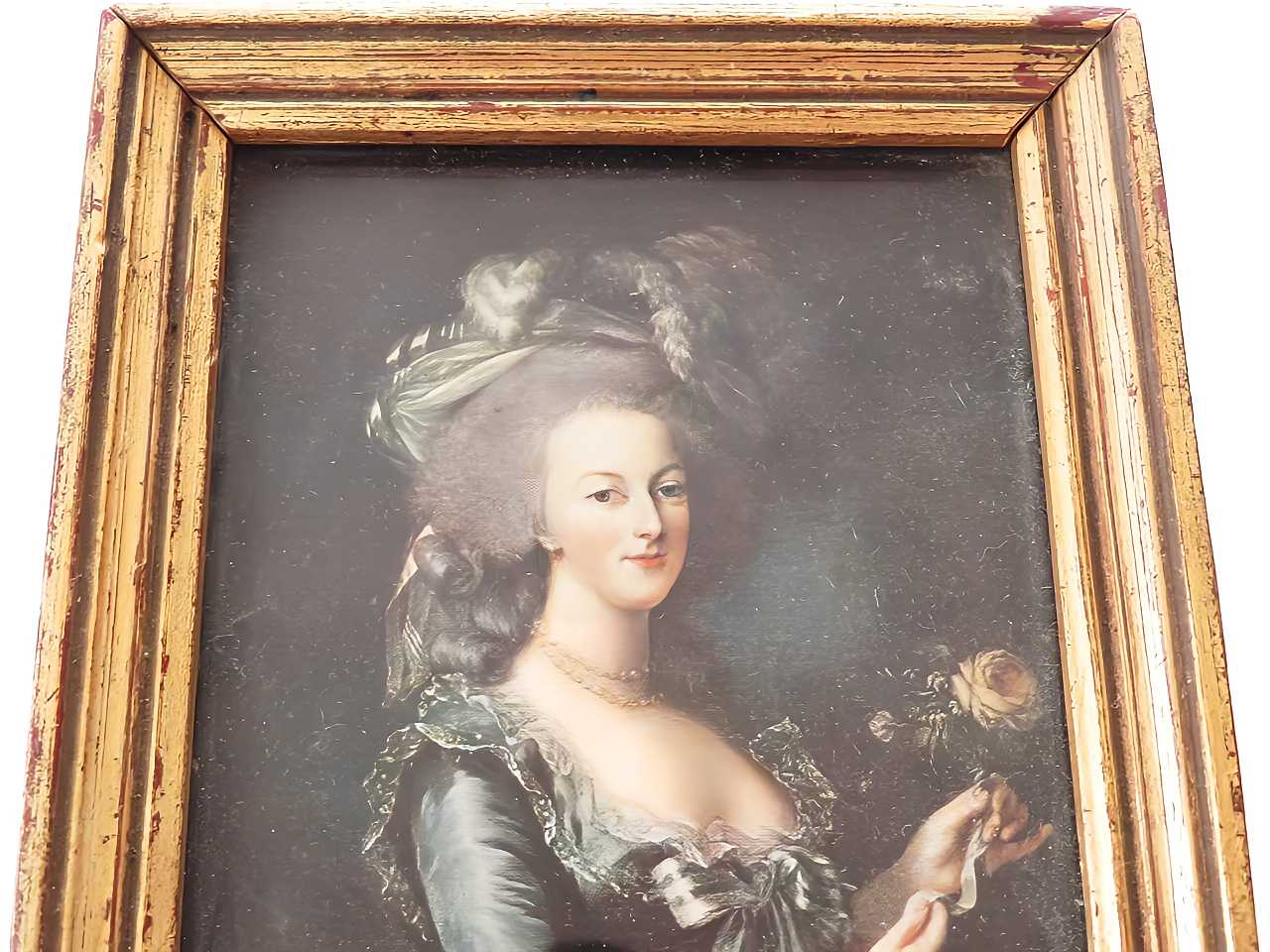 フランス アンティーク ミニアチュール額装品【マリーアントワネット