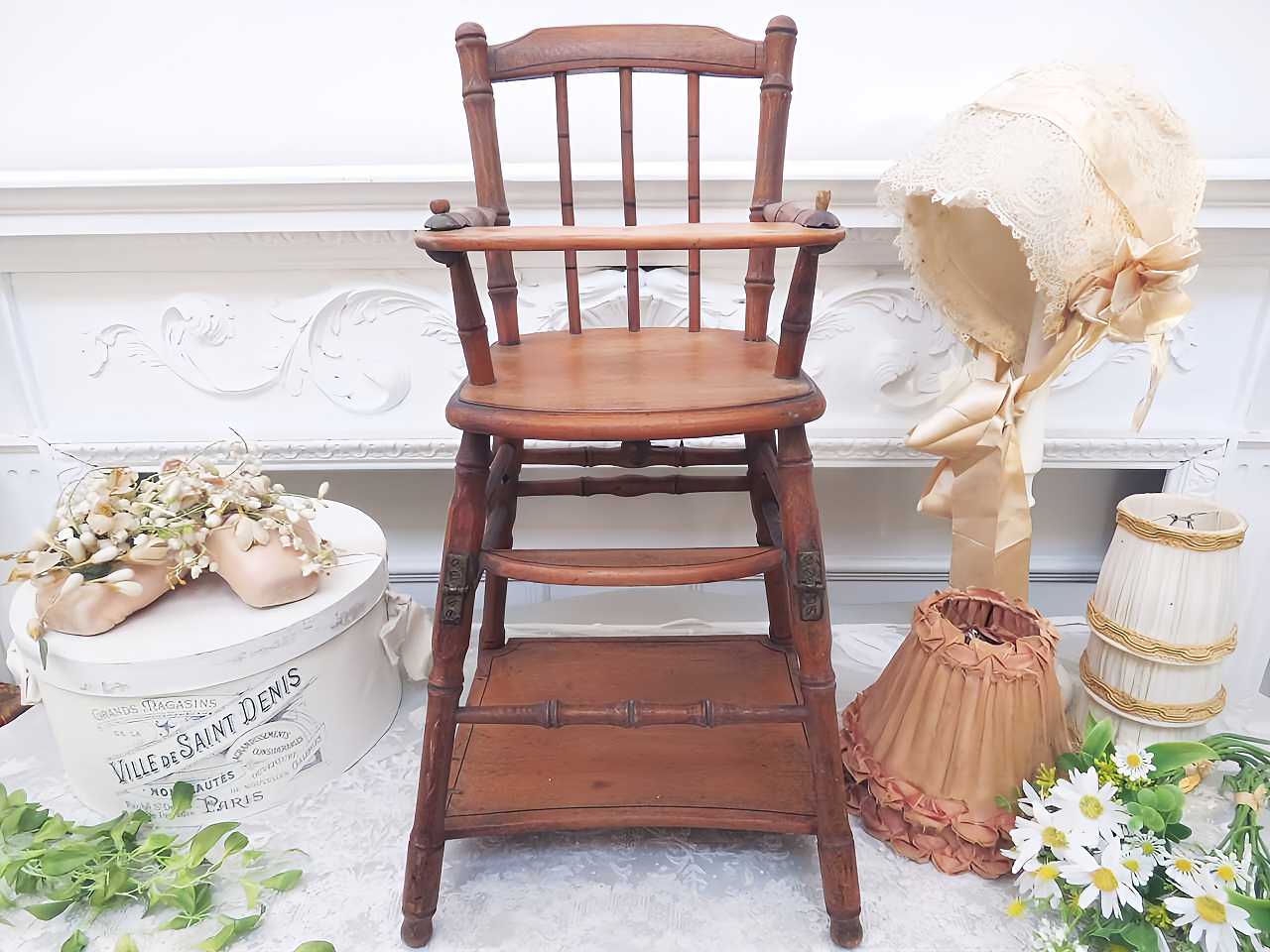 ドール用 木製フォールディングチェア - 薔薇と天使のアンティーク