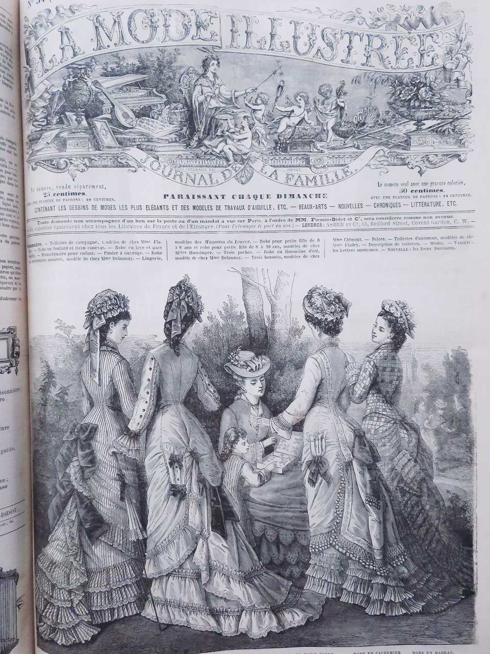 LA MODE ILLUSTREE』 ファッションプレートブック - 薔薇と天使の