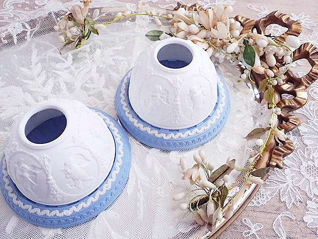 ウエッジウッド ジャスパー ドーム型キャンドルホルダー（在庫2/残り0