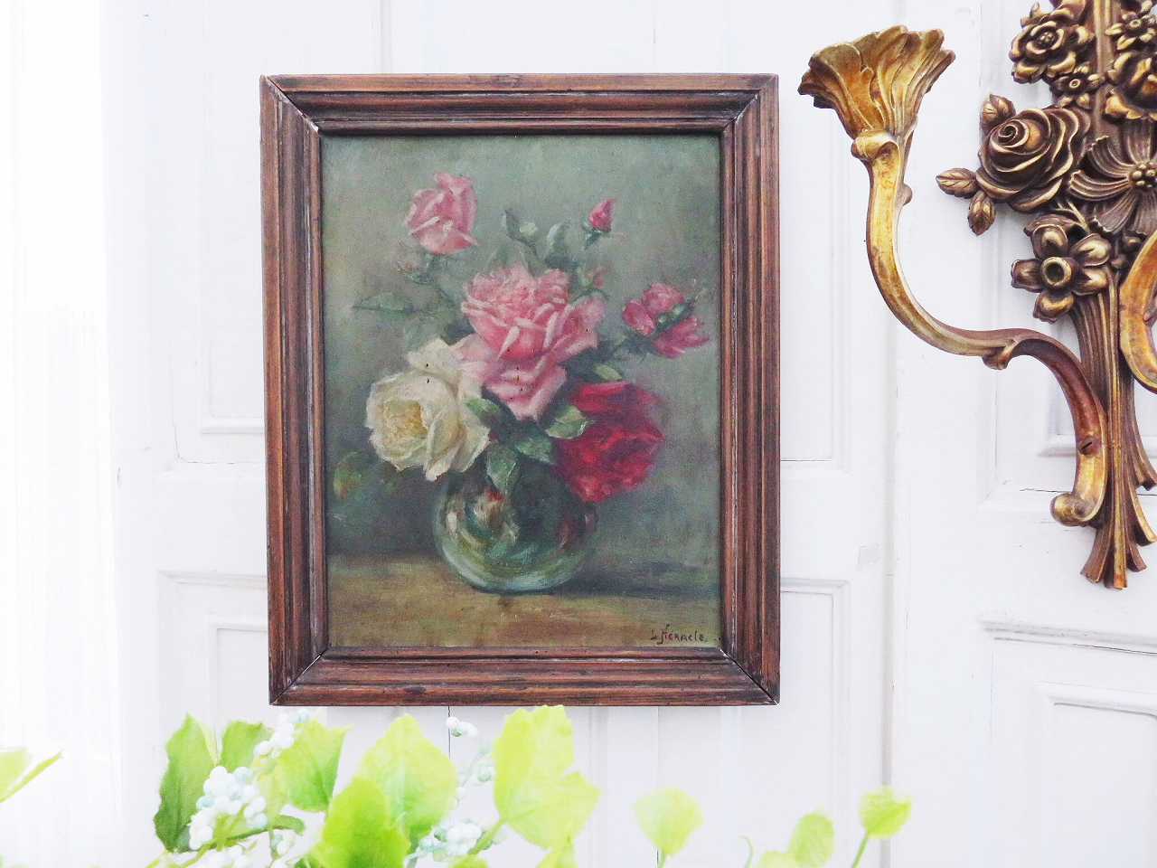 フランスアンティーク 油絵 フランス ヴィンテージ 油絵 ヴィンテージ