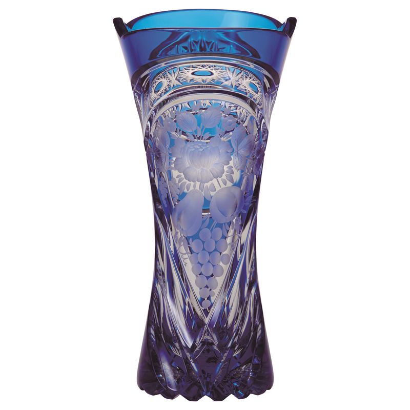 ELBE クリスタル レア クラレンドン ルビー ラウンドコンポート エルベ