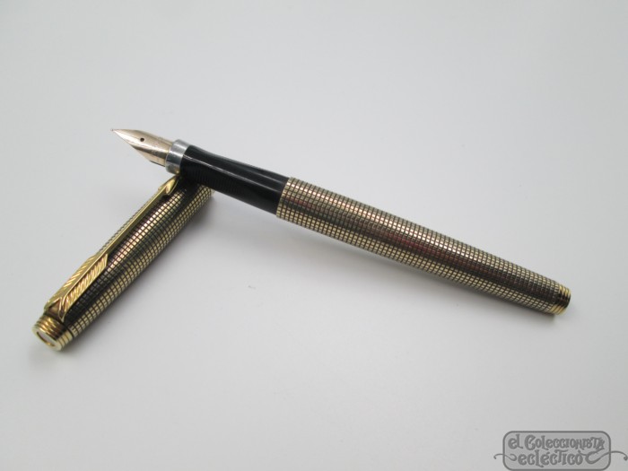 Parker 75 Cisele Sterling Silver Vermeil 1970s 14k Gold Nib | El